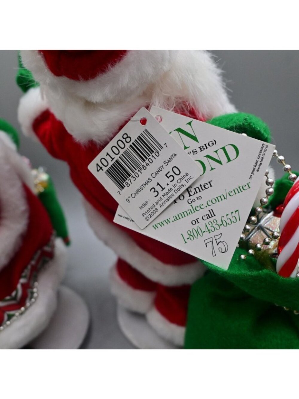 Annalee Christmas Candy Santa & Mrs. Christmas Candy Pair Of 2 - Picture 5 of 7